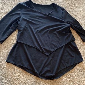 Black layered blouse